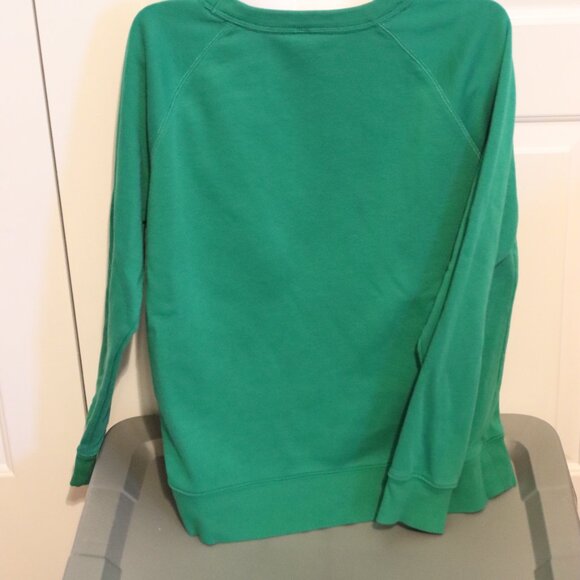 Old Navy Green Good Crew Pullover Long Sleeve Sweatshirt Size Medium Lounge - Picture 12 of 12
